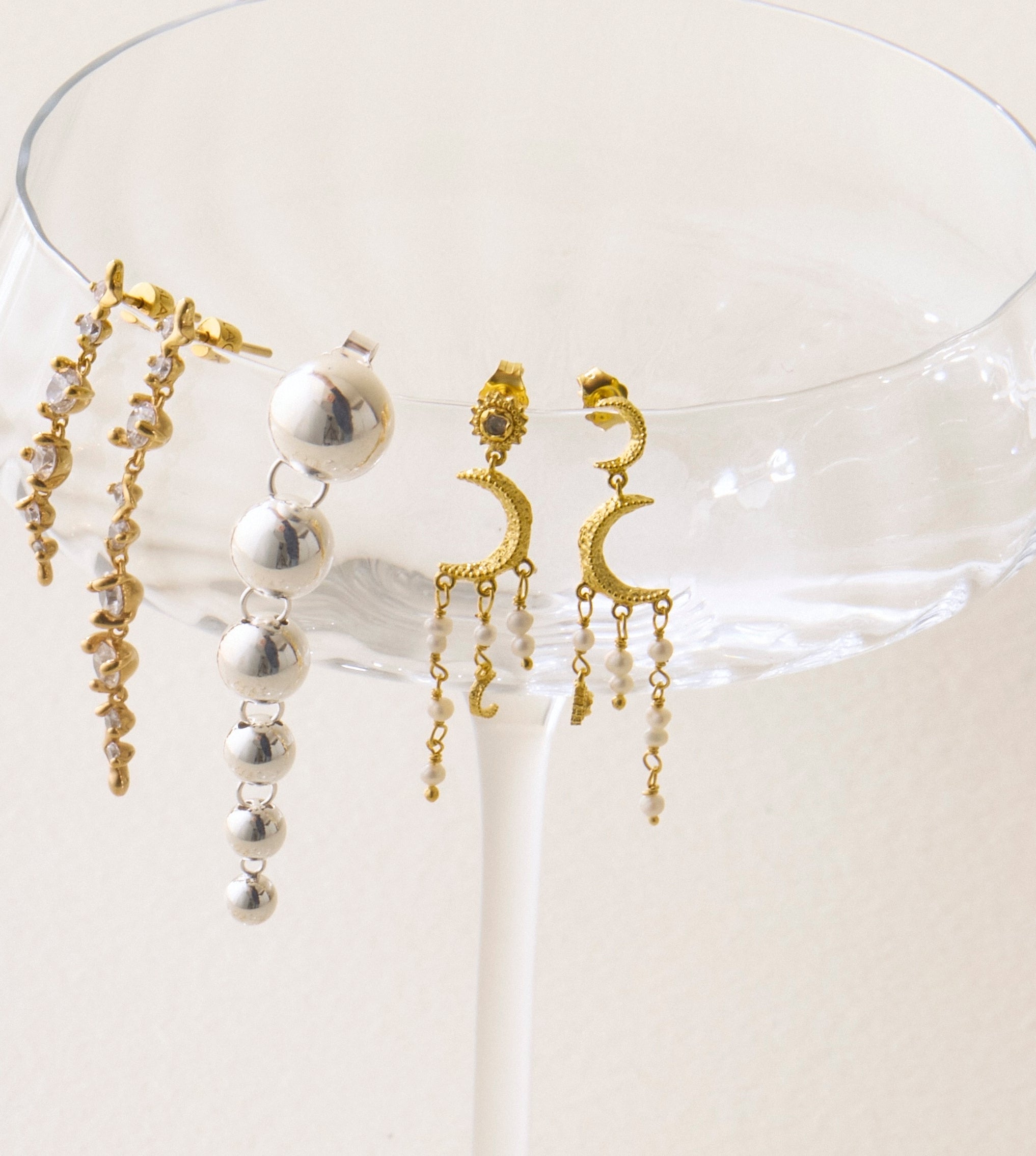 Astrea Øreringe - 18 karat forgyldt